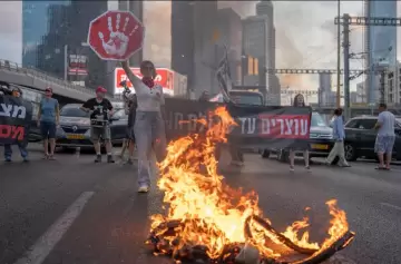 Los israelíes tomaron las calles exigiendo el fin de la guerra en Gaza