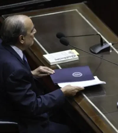 Guillermo Francos en la Cámara de Diputados de la Nación en una sesión especial pasada.