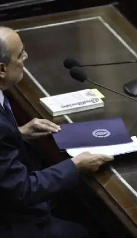 Guillermo Francos en la Cámara de Diputados de la Nación en una sesión especial pasada.