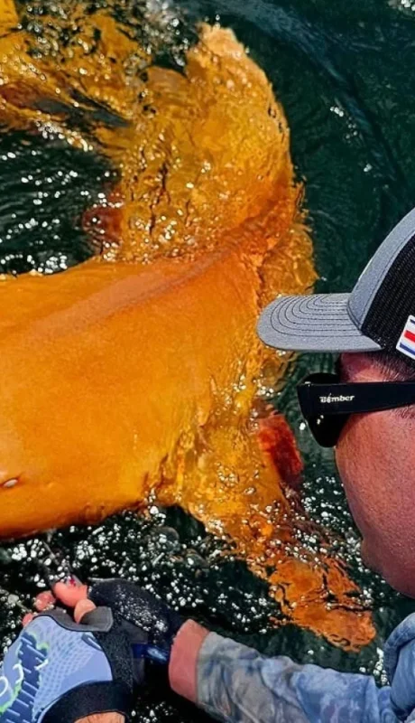 Lo que más sorprendió a los pescadores, además del tono de piel, fueron sus ojos, blancos y brillantes.