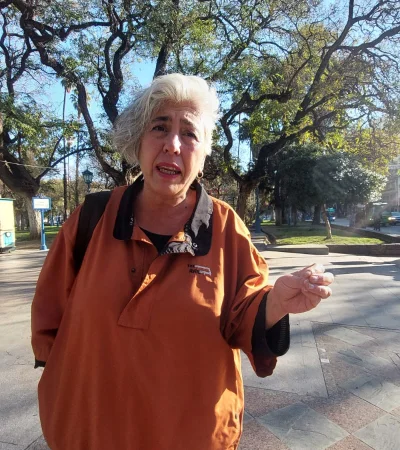 Raquel Blas, dirigente sindical autoconvocada, apuntó contra el Gobierno de Cornejo por intentar legalizar la precarización laboral en el Estado.