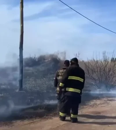 Incendio en Las Heras.