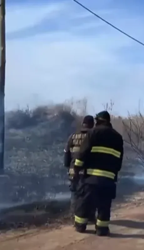 Incendio en Las Heras.