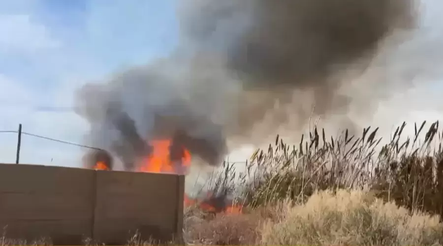 Incendio en Las Heras