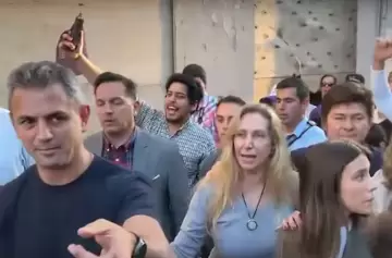 Incidentes en el cierre libertario de Corrientes con Karina Milei y Martín Menem