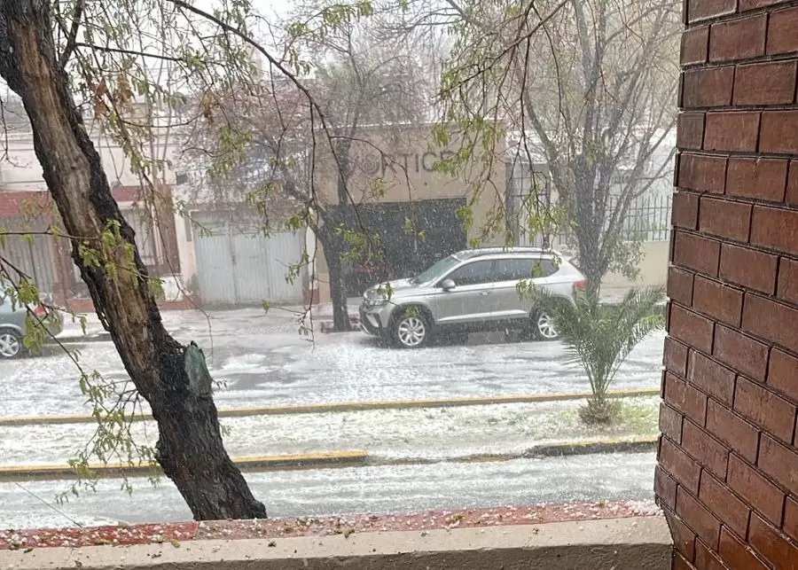 Fuerte tormenta de agua y granizo en San Martín/ Fuente: Gentileza