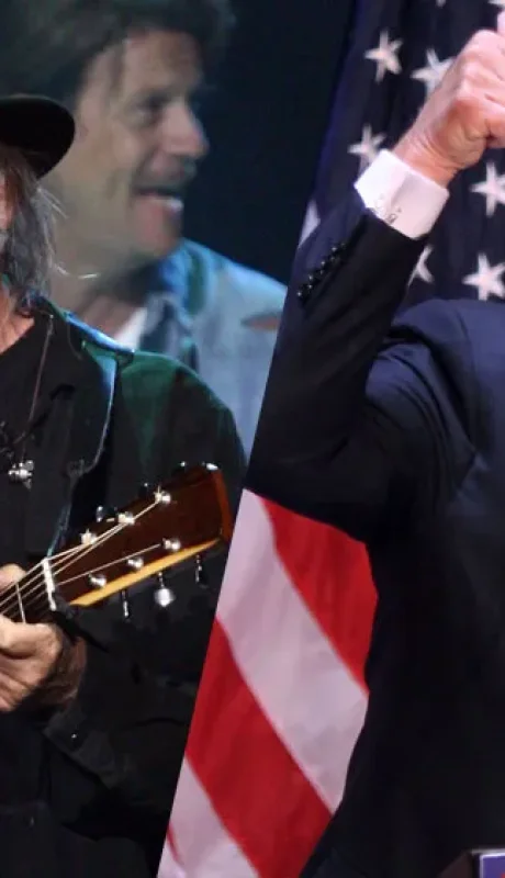Neil Young y Donald Trump tienen un histórico enfrentamiento.