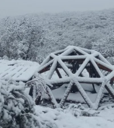 Nieve en San Luis/ Fuente: X