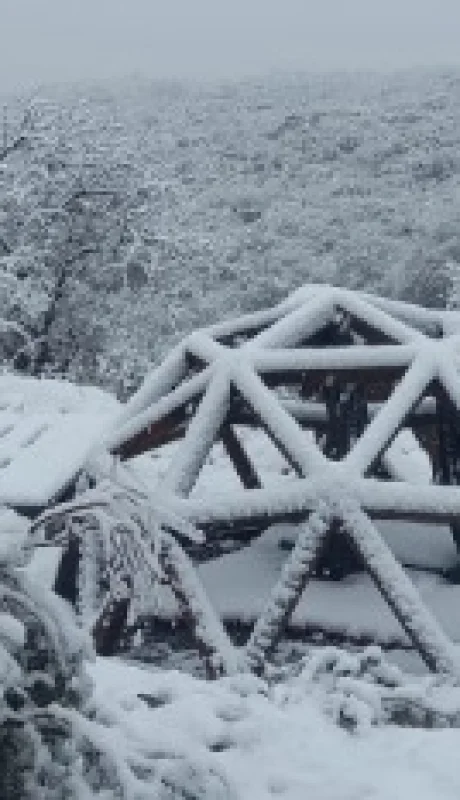 Nieve en San Luis/ Fuente: X