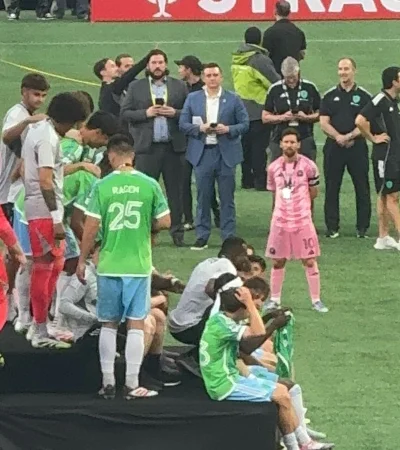 El desconsuelo de Leo Messi.