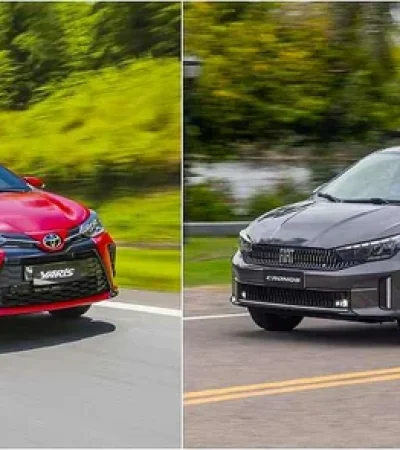 Toyota Yaris y Fiat Cronos.