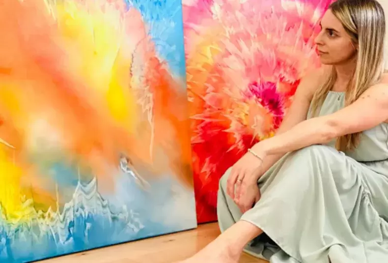 "Para mí es un orgullo enorme representar a mi país en este espacio, y poder mostrar que el arte argentino tiene un pulso vivo" (C. Ruiz).