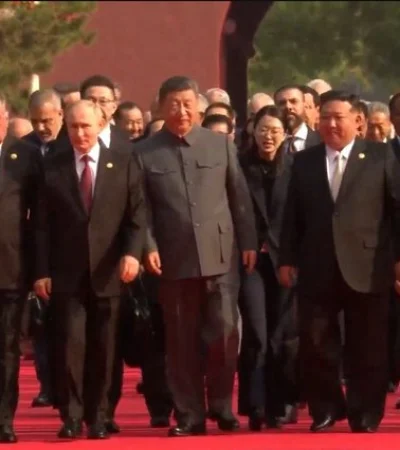 Xi Jinping le dio mucho protagonismo a Putin y Kim entre los mandatarios asistentes, mandando un mensaje claro a Donald Trump.