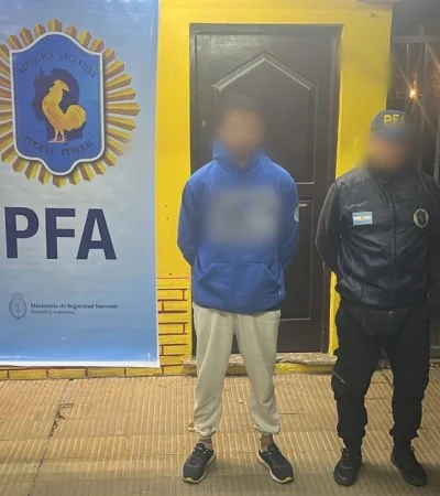 El detenido en Argentina. Gentileza PFA.