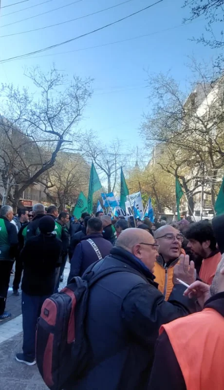 Protesta de ATE en la Legislatura provincia.