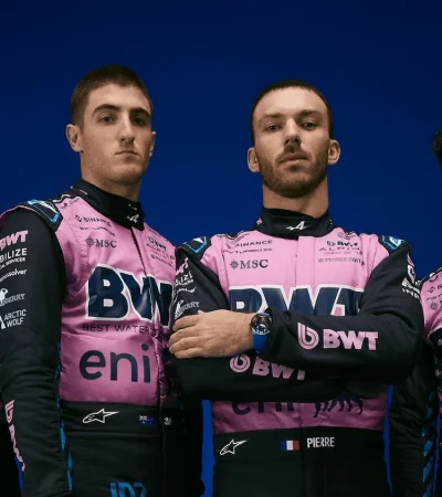 Los cuatro pilotos de Alpine.