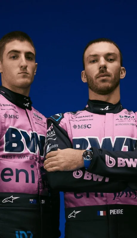 Los cuatro pilotos de Alpine.