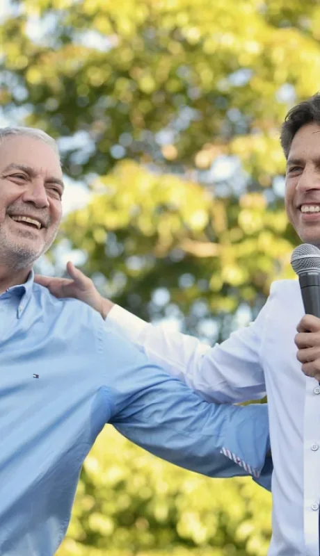 Julio Alak y Axel Kicillof, rubo a las elecciones de este domingo. (Foto: NA)