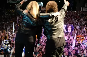 Incidentes en el acto de cierre de campaña de Milei en Moreno