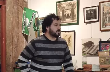 Hugo Videla presentó su libro sobre el fútbol mendocino en un emblemático club porteño