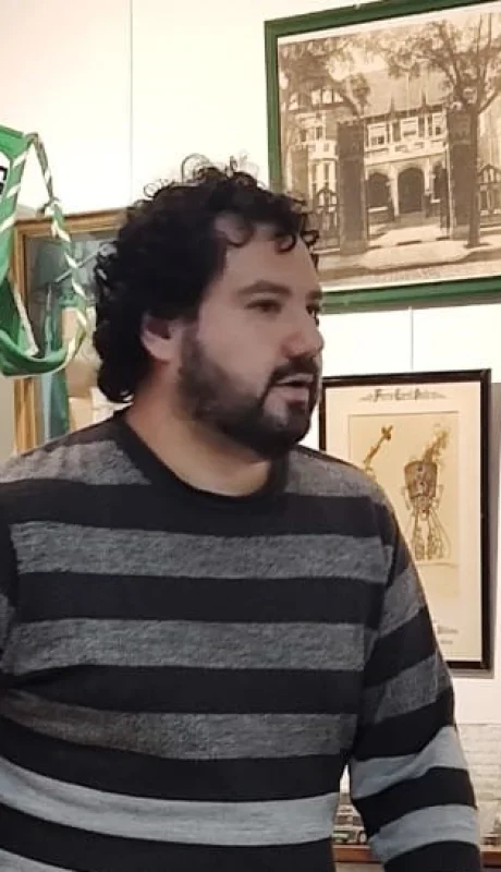 Hugo Fernando Videla estuvo en el Museo de Ferro con su obra literaria