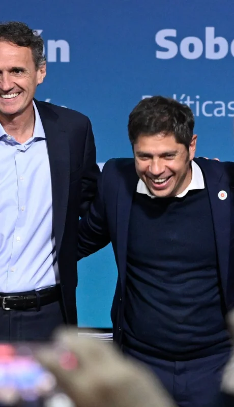 Gabriel Katopodis, Axel Kicillof y Verónica Magario.