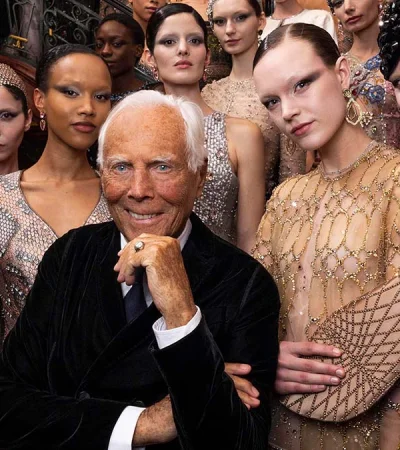 Giorgio Armani (1934 - 2015).