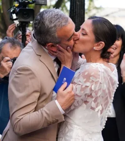 Pablo Javkin se casó con Luisina Fruci en Rosario.