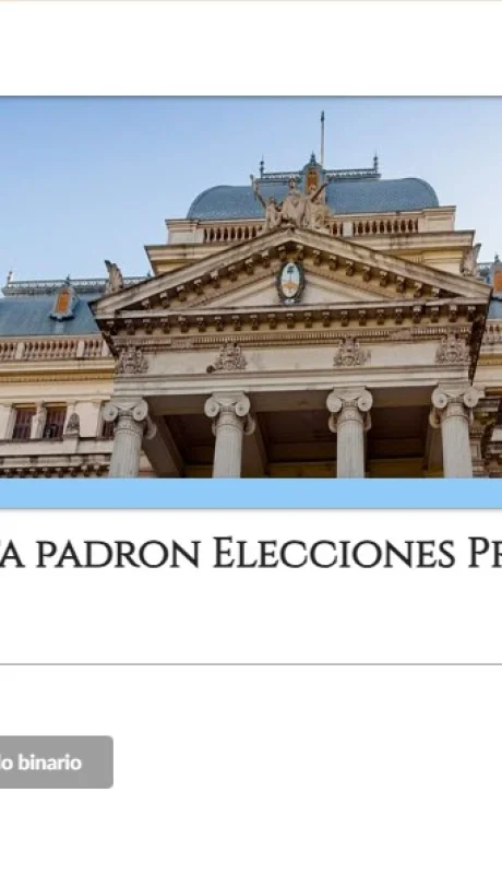 Padrón electoral Buenos Aires/ Fuente: Junta Electoral