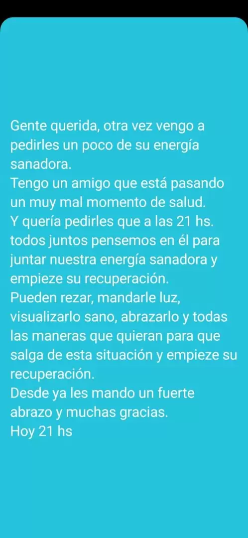 Los pedidos de buena vibra para el músico mendocino