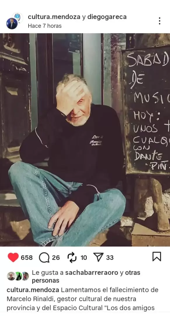 El mensaje de Cultura de Mendoza