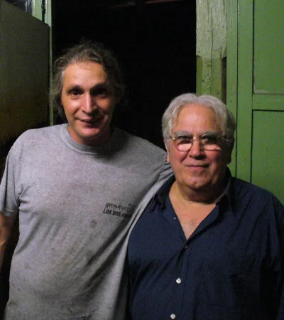 Marcelo Rinaldi junto al Tata Cedrón