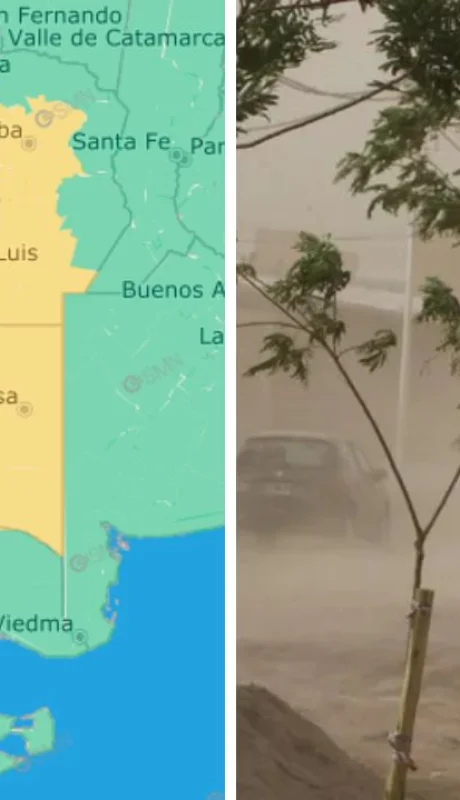 Fuerte viento en Mendoza: pronóstico completo y temperaturas previstas.