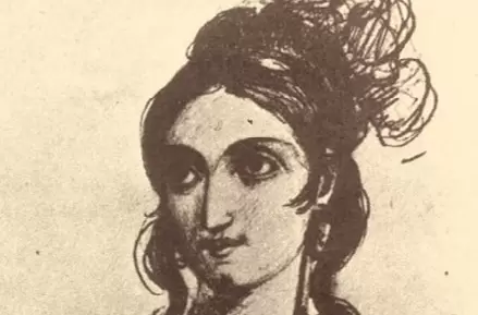 Retrato de Clara Álvarez de Condarco, por el pintor Mauricio Rugendas. (Archivo web)