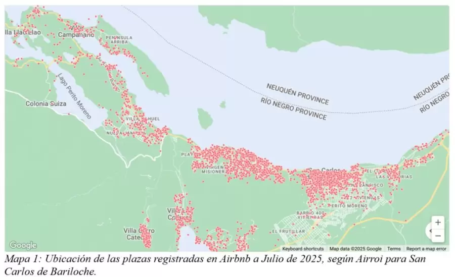 Bariloche y los alquileres turísiticos.