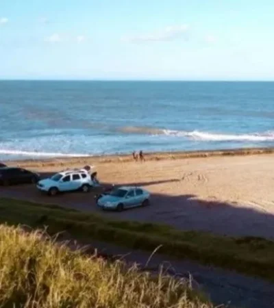 El sector de la costa donde apareció el cadáver. (Gentileza: Crónica)