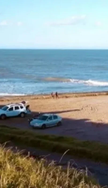 El sector de la costa donde apareció el cadáver. (Gentileza: Crónica)