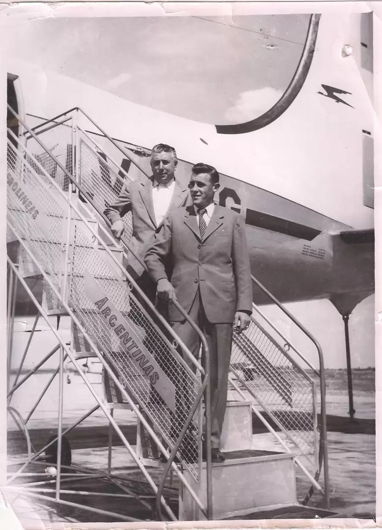 Junto al recordado Mumo Orsi, a quien admiraba profundamente