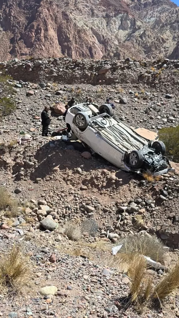 Vuelco y herido grave en Uspallata.