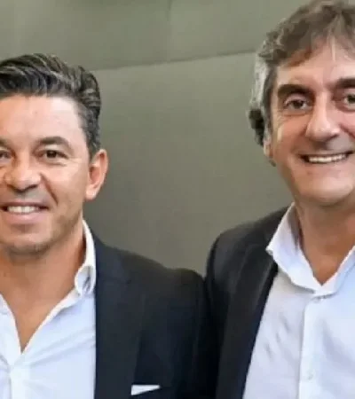 Marcelo Gallardo junto a Enzo Francescoli