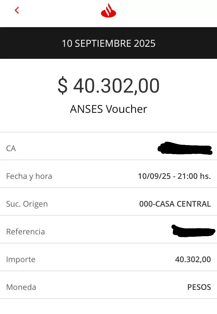 En la imagen se puede observar que el cobro se dio el día 10 de septiembre