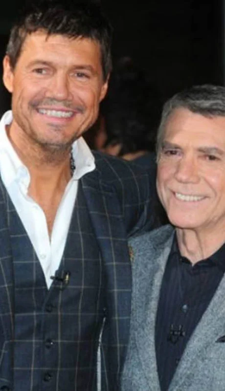Tinelli junto a Alberto Badía.