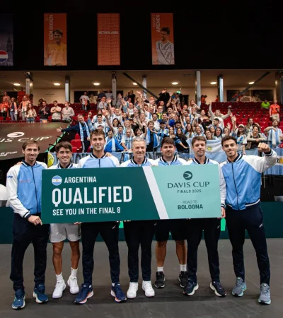 El equipo argentino luego de la clasificación