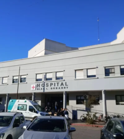 Hospital Dubarry, el nosocomio al que fue llevado el herido de 41 años.
