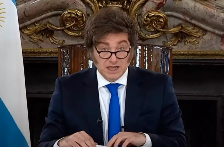 El presidente Javier Milei hablará en cadena nacional este lunes a las 21.