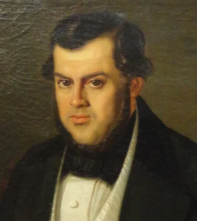 Domingo F. Sarmiento durante su exilio en Chile. Imagen: web