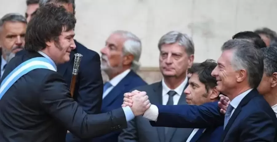 Javier Milei y Mauricio Macri.