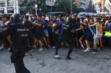 En Europa también pasa: disturbios de hinchas del Marsella antes del partido con Real Madrid