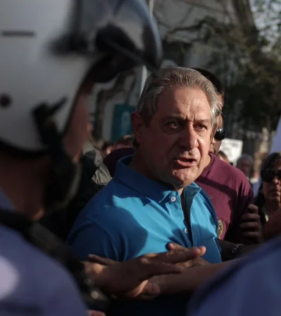El intendente Omar Félix en el acto en San Rafael. (Foto: prensa Municipalidad de San Rafael)