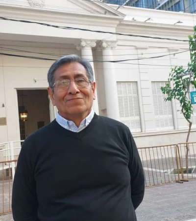 Carlos Salazar, candidato del Partido de los Jubilados. (Foto: Daniel Gallardo)